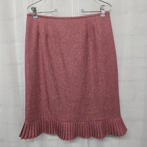 Le Suit Skirt Pink Coquette Twee Retro Pleated 10P - Picture 1 of 8